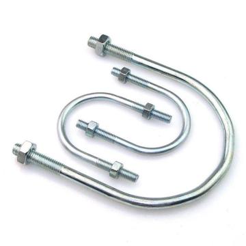 哈德威 U型螺栓帶2個螺母，M6-35，1寸，鍍鋅